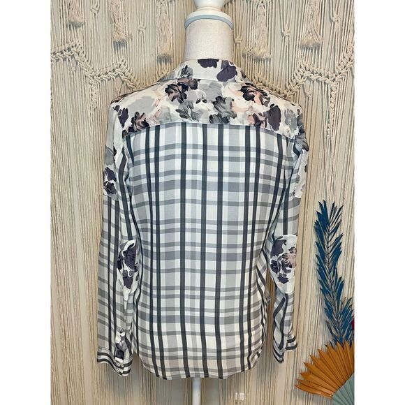 NWOT Paige 100% Silk Floral Blouse Size S - Picture 5 of 8